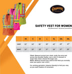 Pioneer Women's Custom Fit Hi-Vis Mesh Back Safety Vest  - Color:  Pink  - Size: XL