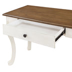 The Pioneer Woman Vanity Set and Stool with Tri-Fold Mirror and Made With Solid Wood Frame, White