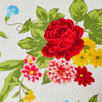 The Pioneer Woman Vintage Floral Fabric Rectangular Ottoman, White