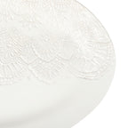 The Pioneer Woman Vintage Lace 20-inch Stoneware Oval Serving Tray Platter, White