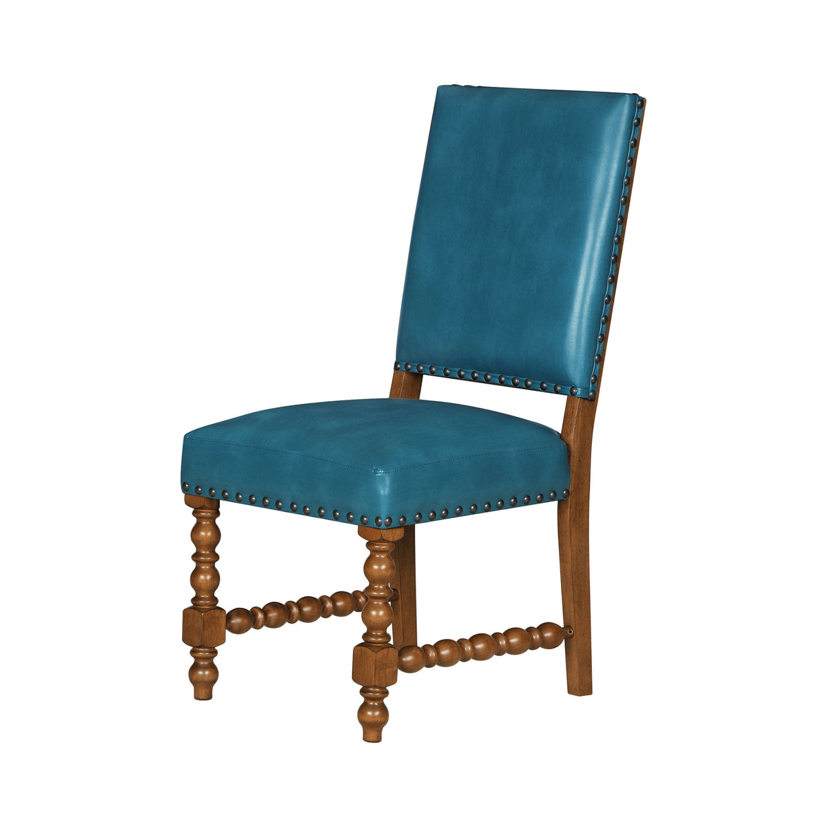The Pioneer Woman Harper Faux Leather Dining Chairs, Turquoise, Set of 2