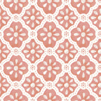 The Pioneer Woman Pink Salmon Washy Trellis Peel and Stick Wallpaper, 18" x 18.86'