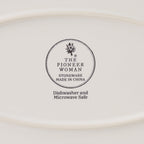 Cottage Bloom Agatha Stoneware 16-inch Serving Platter, Blue