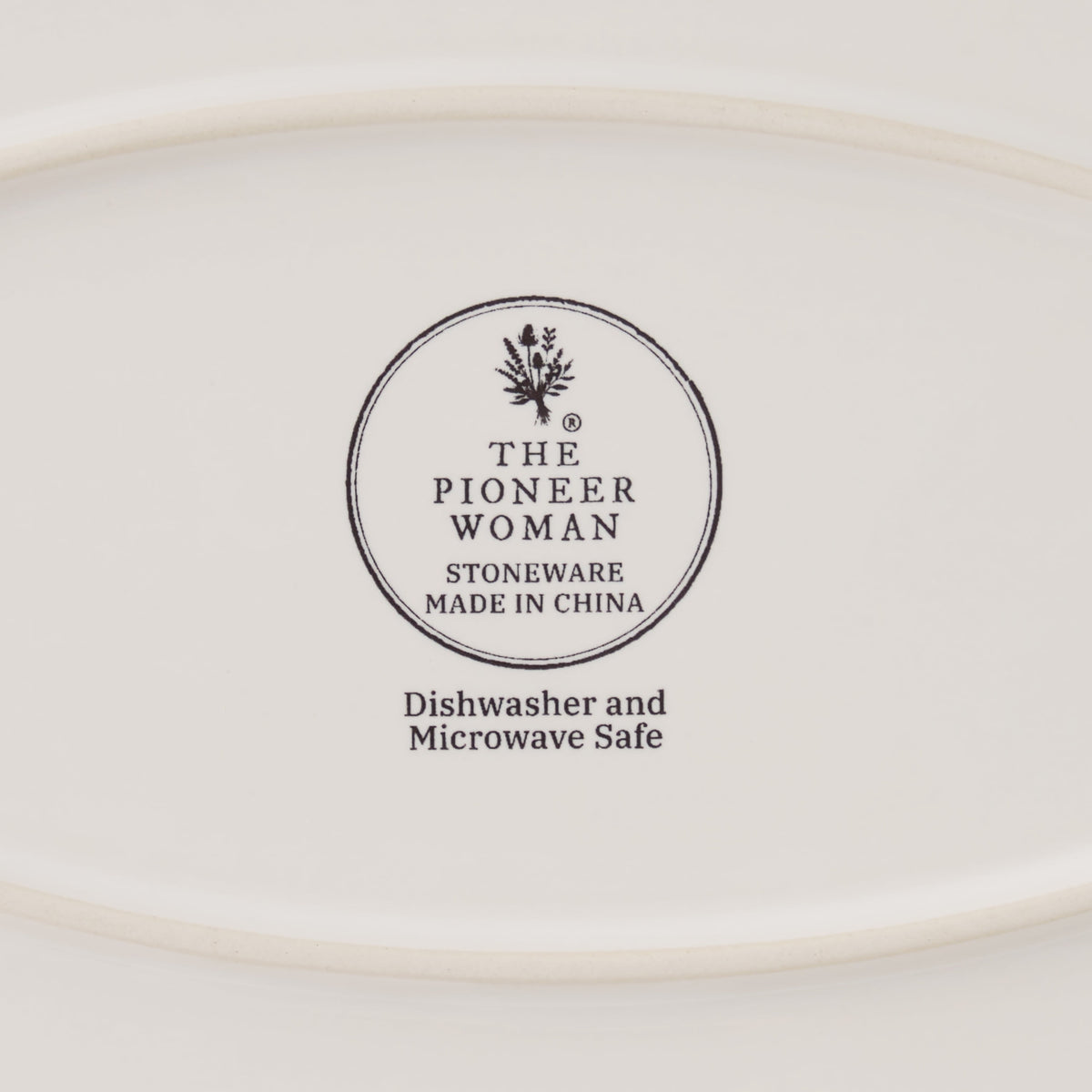 Cottage Bloom Agatha Stoneware 16-inch Serving Platter, Blue