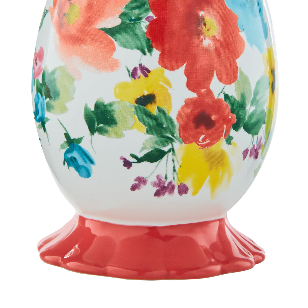 Multi- Color 2 Piece Ceramic Bath Accessories Set, The Pioneer Woman Breezy Blossom