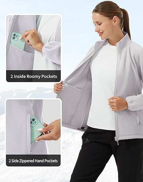 Pioneer Camp Athleisure Fleece Long Sleeve Jacket, Women's