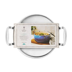 The Pioneer Woman Harlow 7.5 Qt Ceramic Non-Stick Stock Pot with Lid, Denim Blue