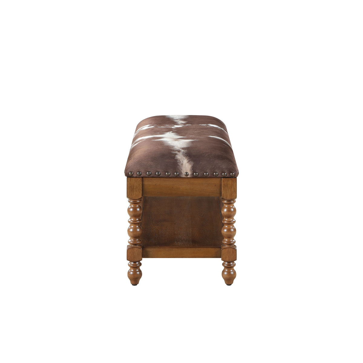 The Pioneer Woman Harper Bench, Faux Cowhide Fabric