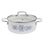 The Pioneer Woman 12-Piece Classic Ceramic Cookware Set, Agatha Blue