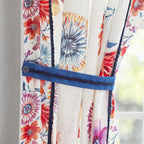 The Pioneer Woman Sheer Cotton Curtain Panel, Floral,1 Panel, 50"W x 84"L