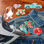 The Pioneer Woman Assorted Adhesive Iron-on Patch Appliques Set, 7-Piece