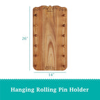 The Pioneer Woman 26-inch x 14-inch Wood Rolling Pin Rack
