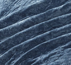 Cottage Bloom Eloise Floral Velvet Quilt, Full/Queen, Blue Dust Bedding