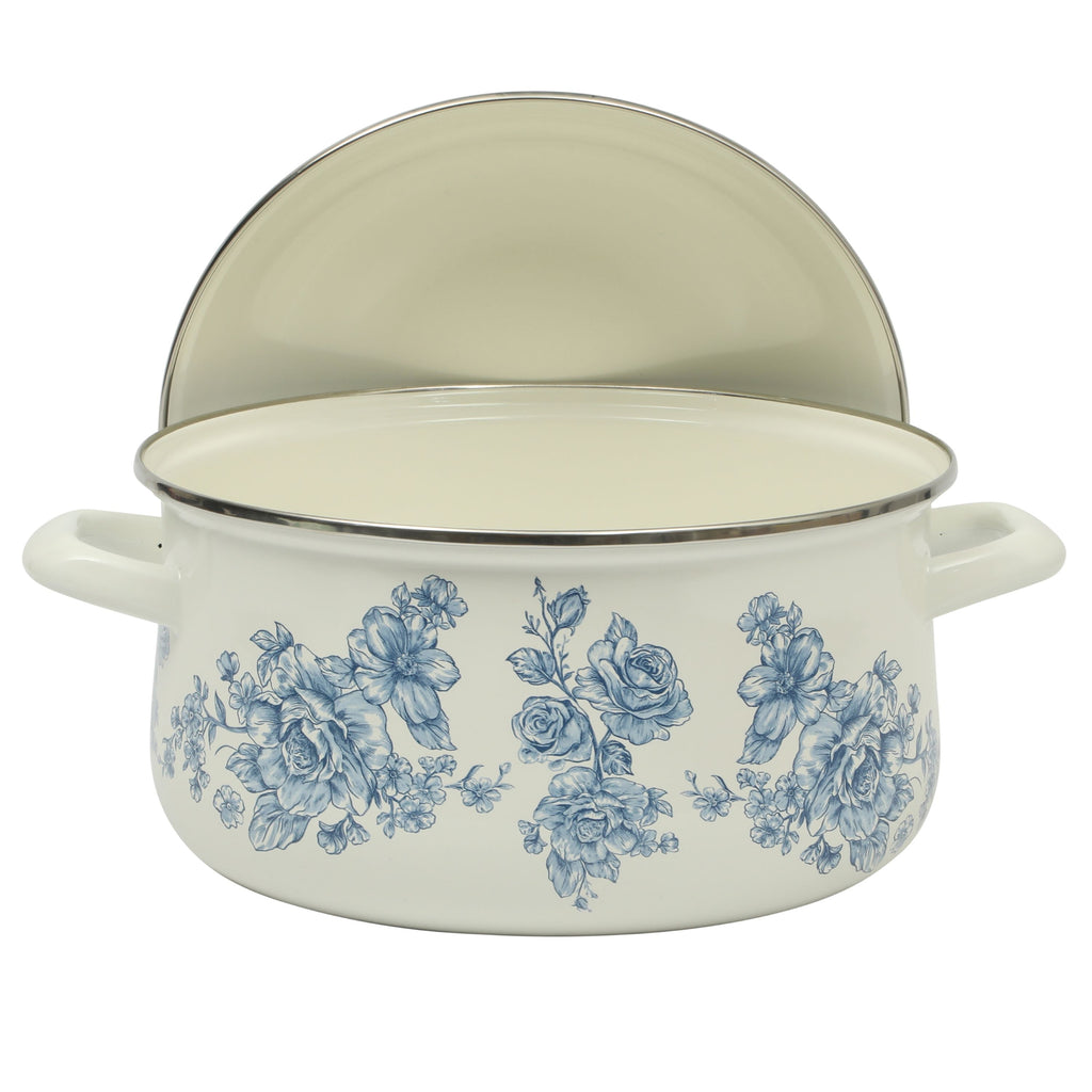 The Pioneer Woman Agatha Enamel-on-Steel 6-Quart Dutch Oven, Blue