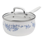 The Pioneer Woman 12-Piece Classic Ceramic Cookware Set, Agatha Blue