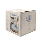 The Pioneer Woman Agatha 12-Piece Stoneware Dinnerware Set, Blue