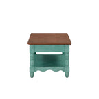 The Pioneer Woman Helen Coffee Table Made With Solid Wood Frame, Teal