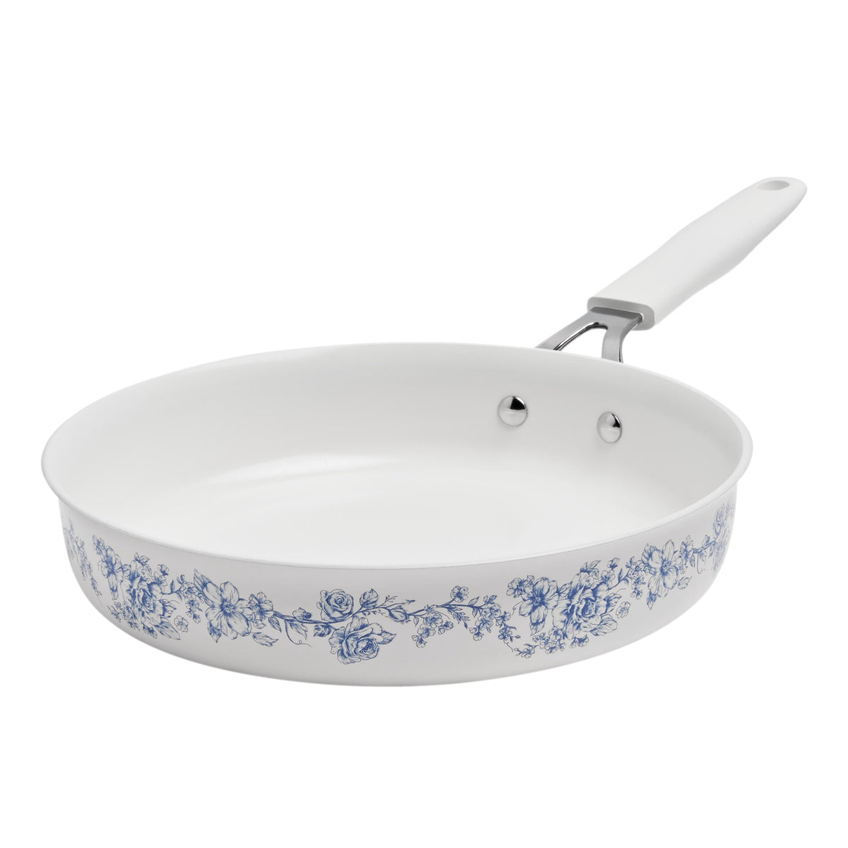 The Pioneer Woman 12-Piece Classic Ceramic Cookware Set, Agatha Blue