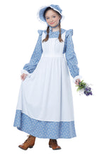 Cottage Bloom Wizard of Oz Girl's Halloween Fancy-Dress Costume for Child, XS - Prairie Style Historical Dress