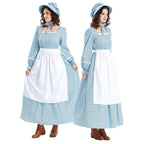 Cottage Bloom Colonial Dress Women's Prairie Dress Floral Pilgrim Dress Civil War Dress - Prairie Style Historical Dress