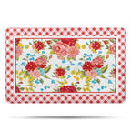 Flower Design Bath Mat Soft Rug Rubber Non Slip Quick Dry Pioneer Flower Woman Super Absorbent Thin Bathroom Rugs Shower Bathtub Shower Room Sink 20x32 Inch