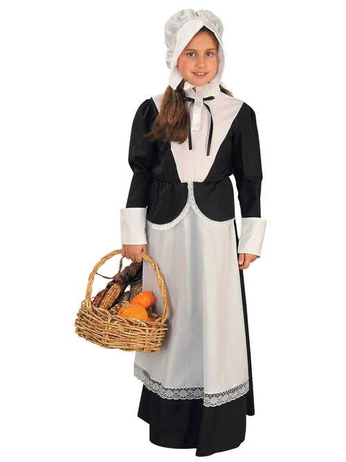 Cottage Bloom Pilgrim / Colonial Girl Costume - Prairie Style Historical Dress