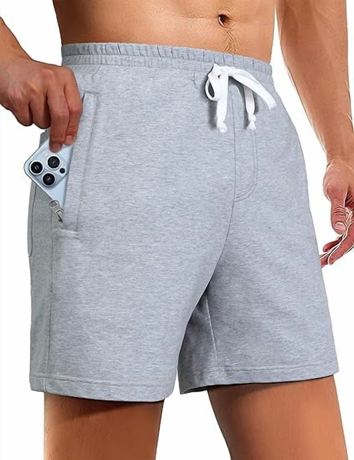 Cottage Bloom Sweat Shorts for Men 5 Inch Inseam Shorts Athletic Gym Workout Casual Cotton Shorts for Running Pajama ...