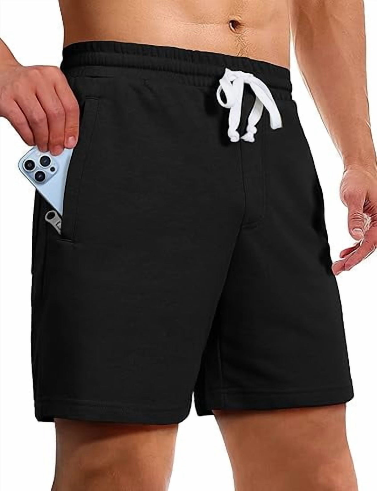 Cottage Bloom Sweat Shorts for Men 5 Inch Inseam Shorts Athletic Gym Workout Casual Cotton Shorts for Running Pajama ...