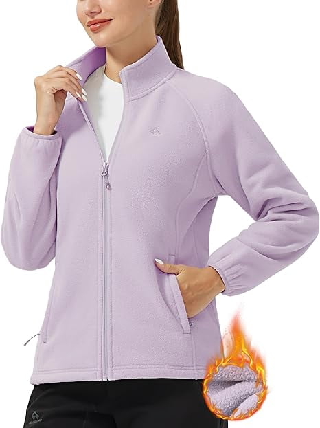 Cottage Bloom Athleisure Fleece Long Sleeve Jacket, Women's