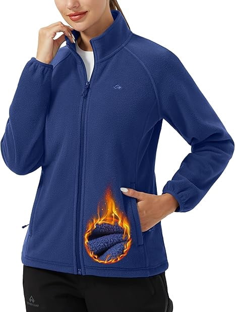 Cottage Bloom Athleisure Fleece Long Sleeve Jacket, Women's