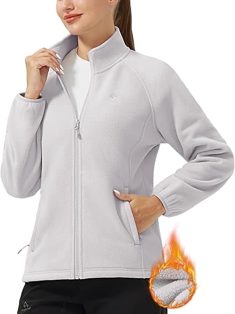 Cottage Bloom Athleisure Fleece Long Sleeve Jacket, Women's