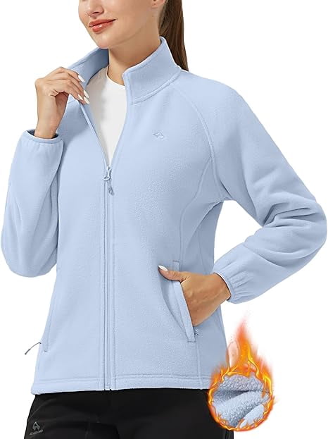 Cottage Bloom Athleisure Fleece Long Sleeve Jacket, Women's