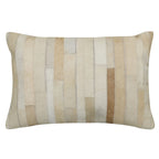 The Pioneer Woman Ranch Patchwork Cowhide Lumbar Pillow 14" x 20"