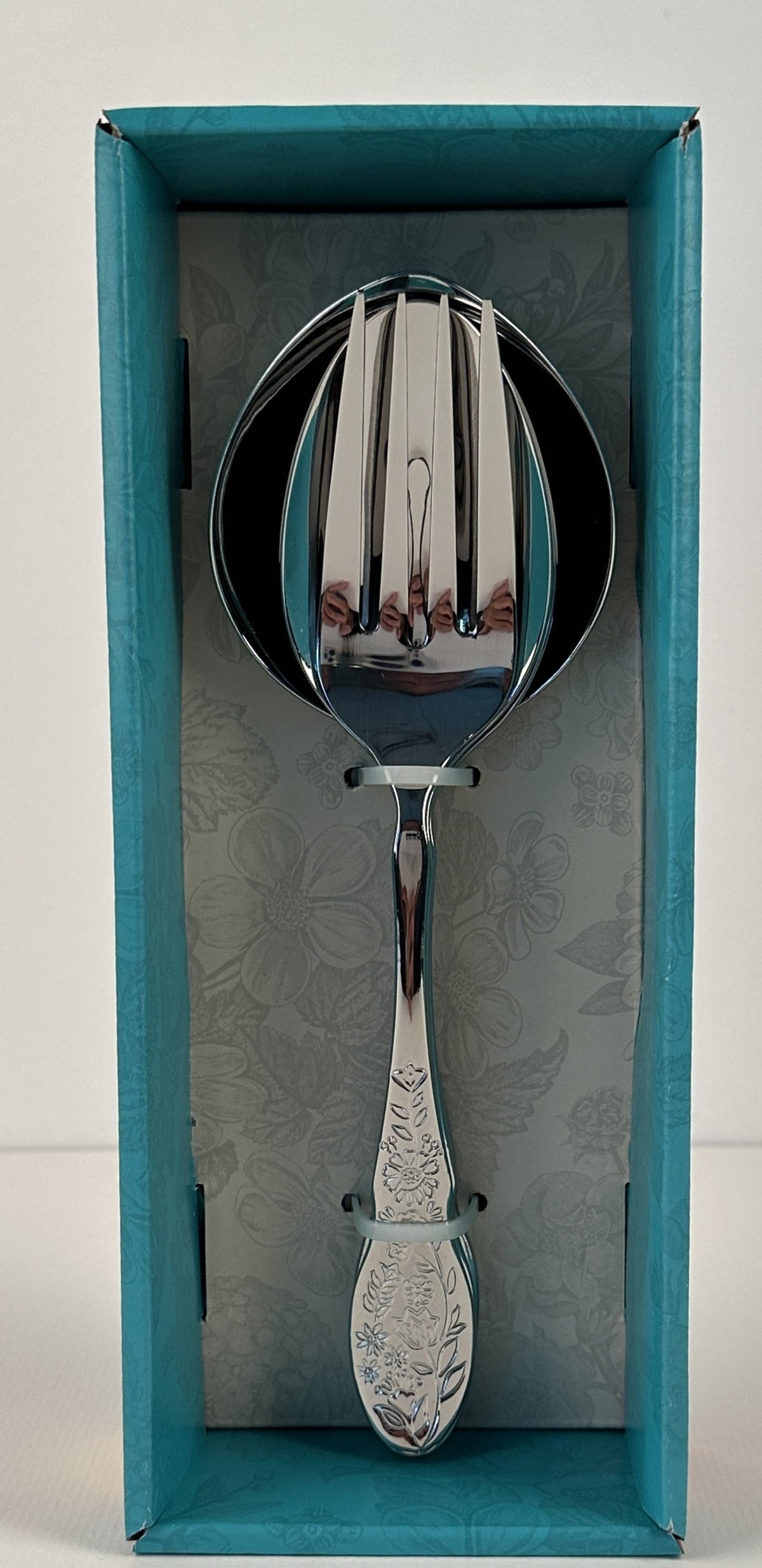 (3 pack) The Pioneer Woman Mazie 4-Piece Serve Utensils Set, Stainless Steel, Silver