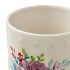 The Pioneer Woman Sweet Rose 7-Piece Stoneware Stemless Wine Glasses Set with Chiller