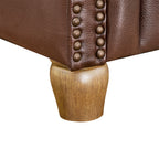Pioneer Woman Harper Leather Recliner with Whiskey Upholstery