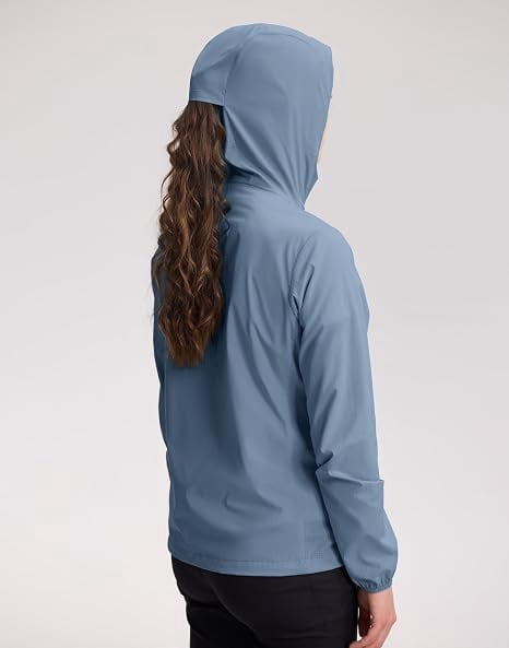 Pioneer Camp Women‘s UPF 50+ Windbreaker Jacket, Lightweight Packable Sun Protection Hoodie