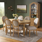 The Pioneer Woman Willa Rounded Back Dining Chairs, Heirloom Wheat, Set of 2