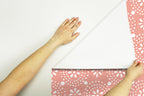 The Pioneer Woman Green Floral Geo Peel And Stick Vinyl Wallpaper, 215-in by 20.5-in, 30.75 sq. ft.