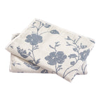 Cottage Bloom Agatha Floral Gauze Pillow Sham, Standard, Blue Dust, 2 Pack