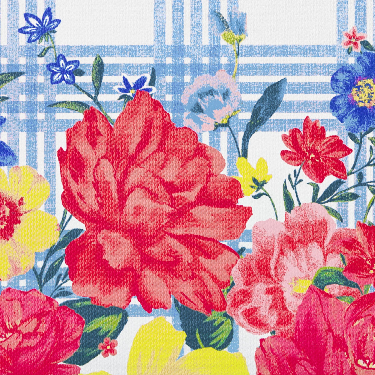(3 pack) The Pioneer Woman Bouquet Plaid Kitchen Comfort Floor Mat, Multicolor, 20"W x 30"L