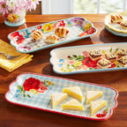 The Pioneer Woman Floral Medley 3-Piece Ceramic Serving Platter Set