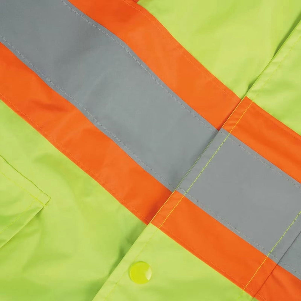 Pioneer V1080160U-XL Lightweight Hi-Vis Safety Rain Suit, Yellow/Green, Size XL, 2-Piece Jacket & Bib Pant
