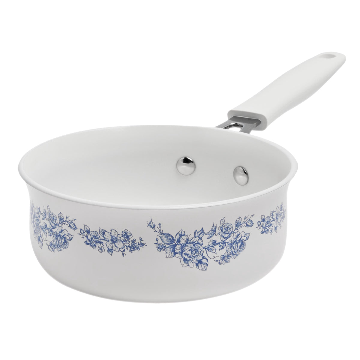 The Pioneer Woman 12-Piece Classic Ceramic Cookware Set, Agatha Blue