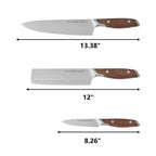 The Pioneer Woman 3-Piece Knife Set, Brown Speckle