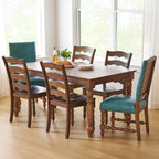 The Pioneer Woman Harper Faux Leather Dining Chairs, Turquoise, Set of 2